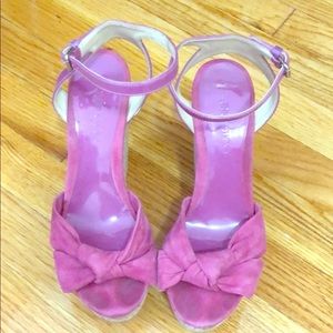 Jimmy choo Fuchsia colored wedges!